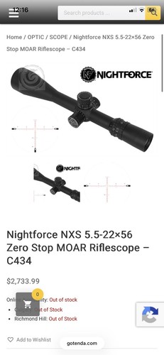 Used nightforce rifle - nightforce,
